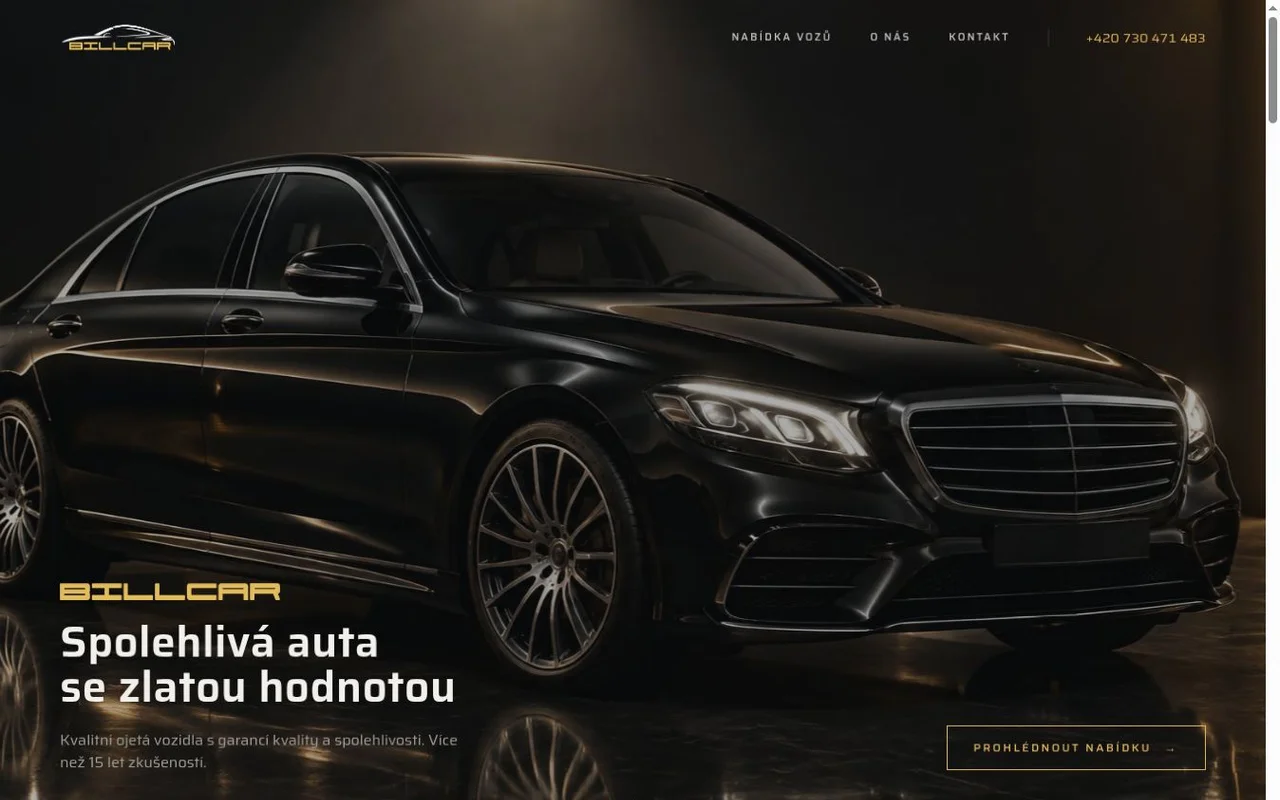 Náhled webu BILLCAR